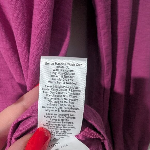 Nation Los Angeles | Shelby Long Sleeve In Miss Magenta - Picture 9 of 11